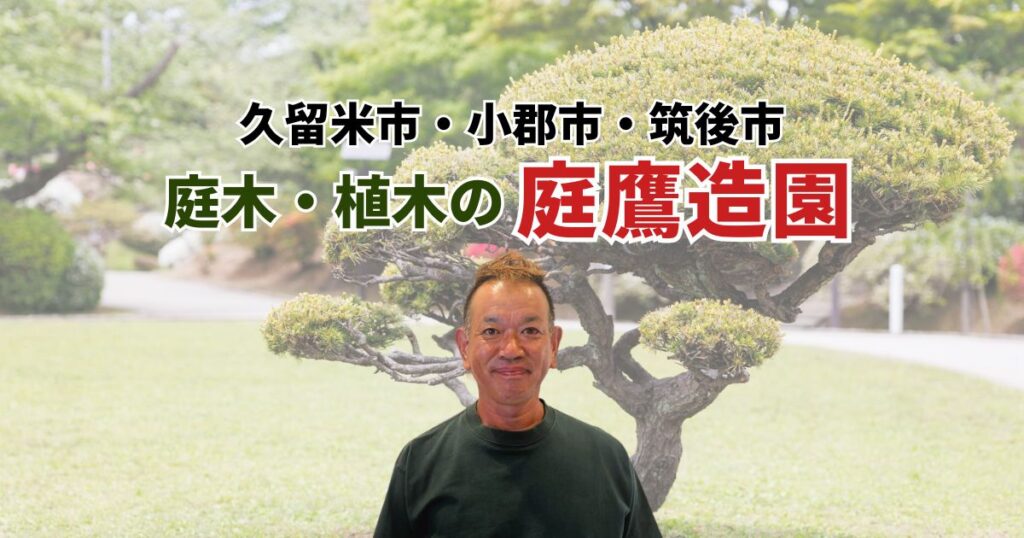 久留米市、小郡市、筑後市　庭木・植木の庭鷹造園