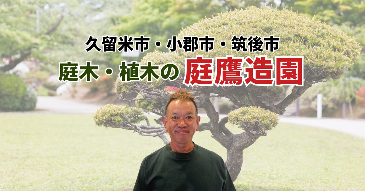 久留米市、小郡市、筑後市 庭木・植木の庭鷹造園